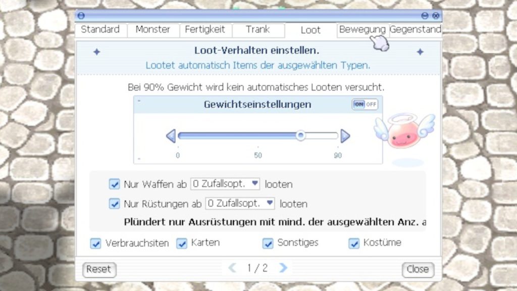 Raganrok Online Auto Jagd Fenster 4