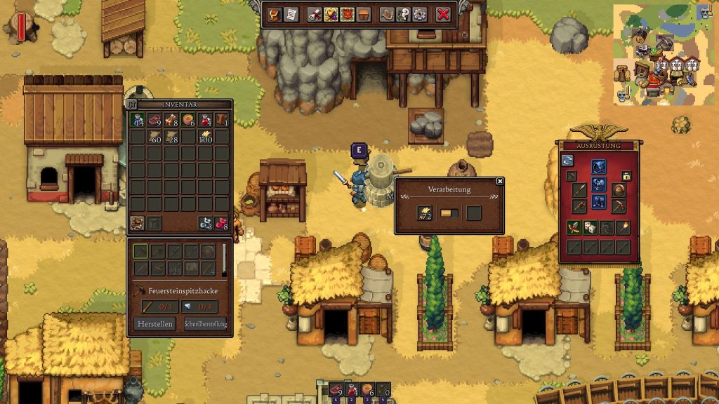 Romestead Gameplay Screenshot Korn mahlen