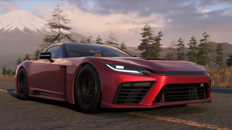 Titelbild Forza Horizon 6 mit Auto vor Fuji
