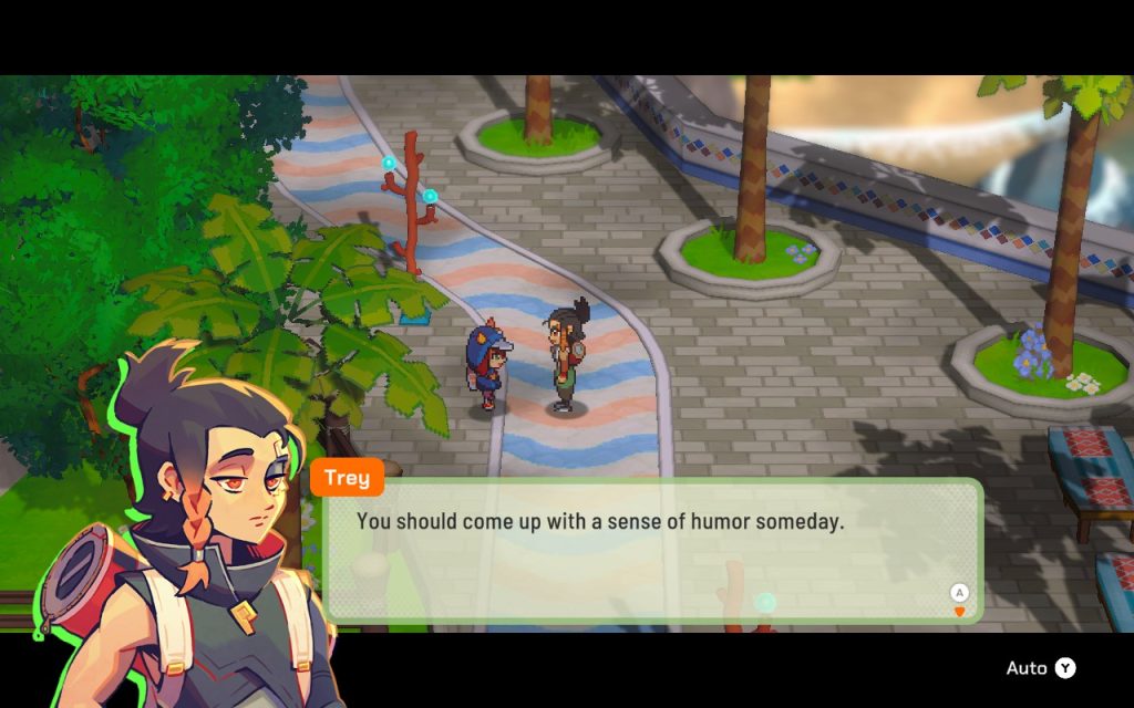 The picture shows Trey, the protagonist of LumenTale.