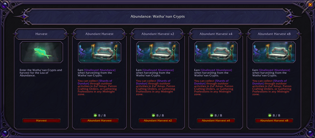 WoW Abundance Multiple Cores