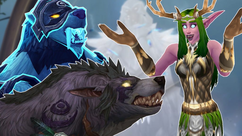 WoW Bear Druids Female Night Elf Cheer title titel 1280x720