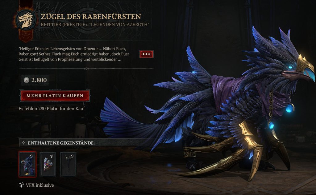 diablo 4 wow crossover anzu mount