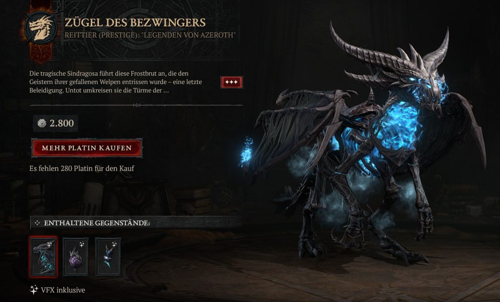 diablo 4 wow crossover sindragosa mount