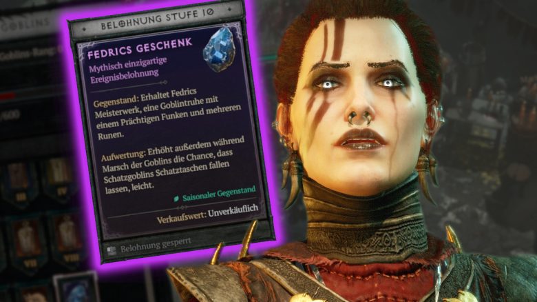 Diablo 4 sorc schaut sich Funken an Goblin Event tItel