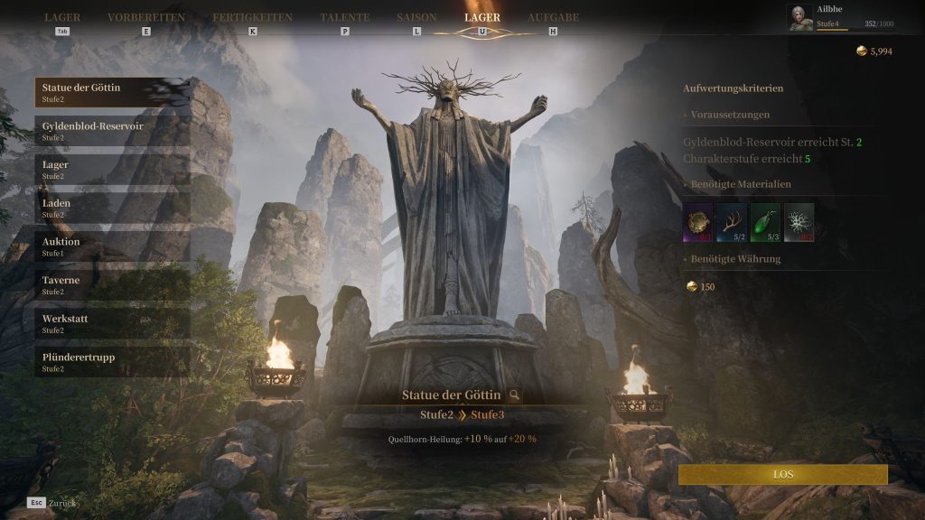 Mistfall Hunter Screenshot Lager ausbauen