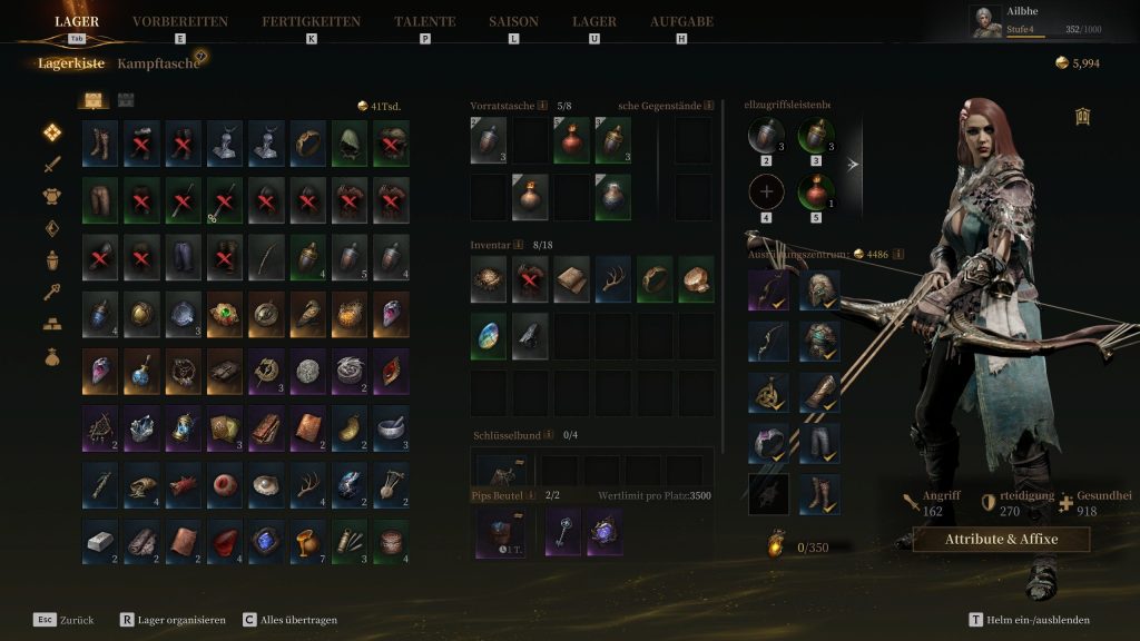 Mistfall Hunter Screenshot Lager voll
