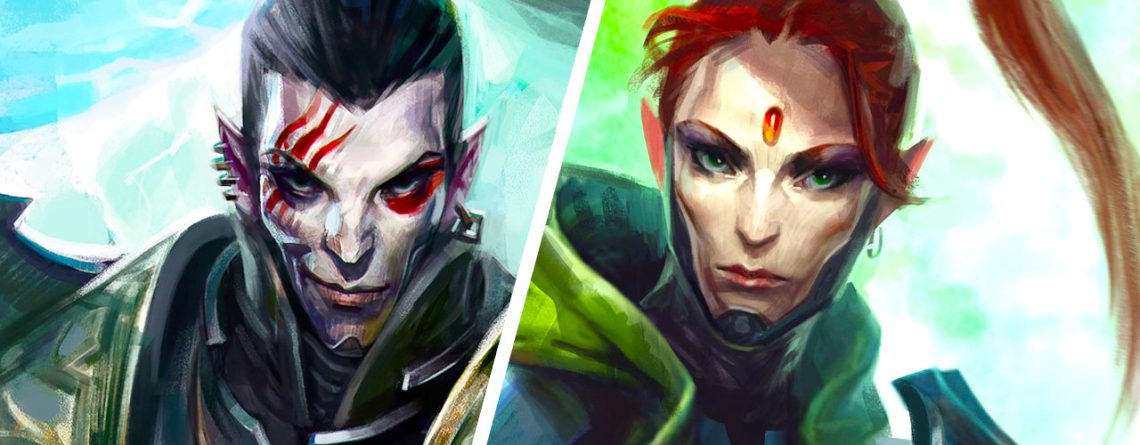 Owlcat Interview zu Romanzen in pathfinder Warhammer 40k Rogue Trader Yrliet und Marazhai Titel