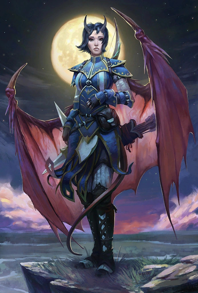 Pathfinder Kingmaker Arueshalae full body