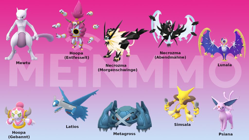 Pokemon GO beste Angreifer vom Typ Psycho