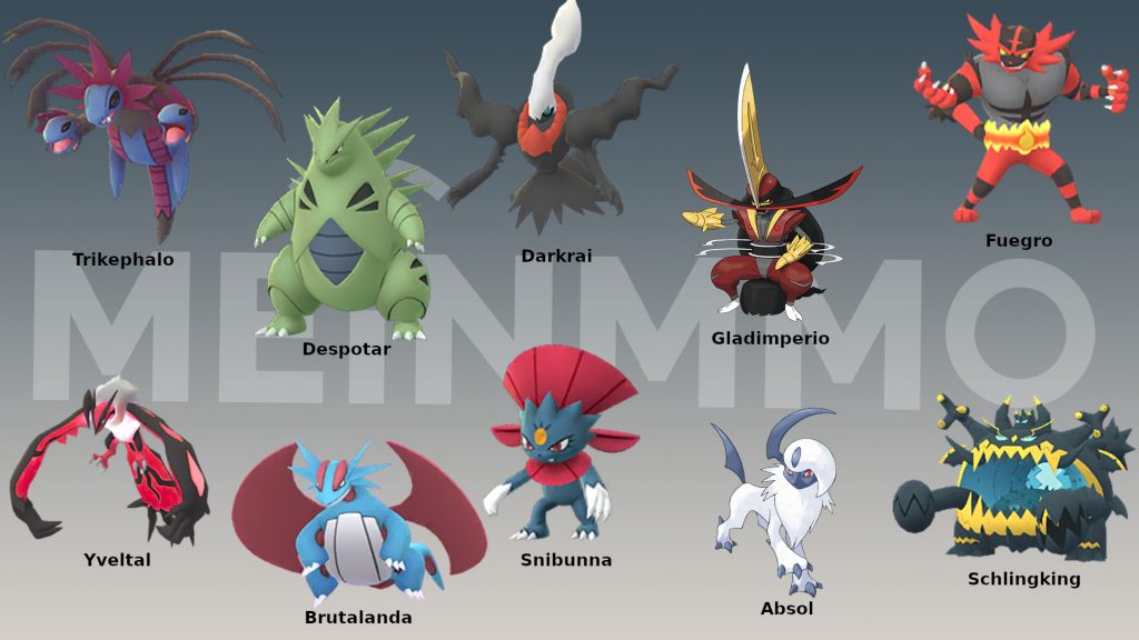 Pokemon GO beste Angreifer vom Typ Unlicht
