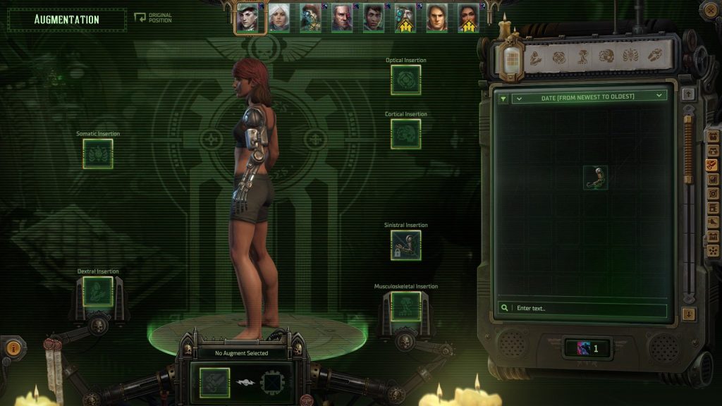 Warhammer 40k rogue trader museion dlc augment arm