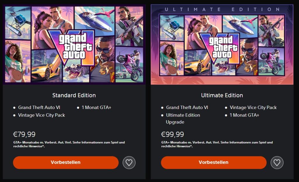 GTA 6 pre-order PlayStation