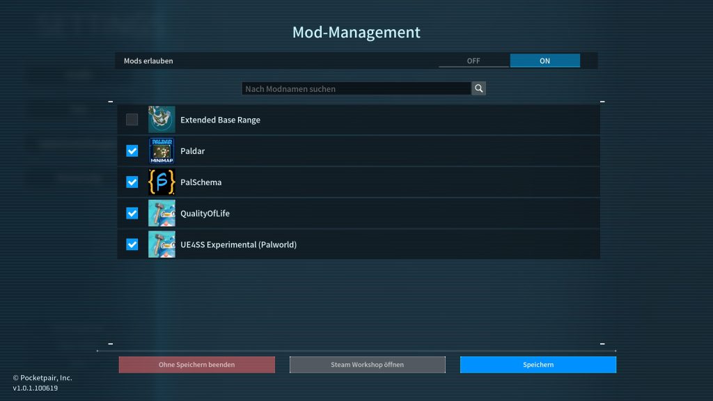 Palworld Mod Management