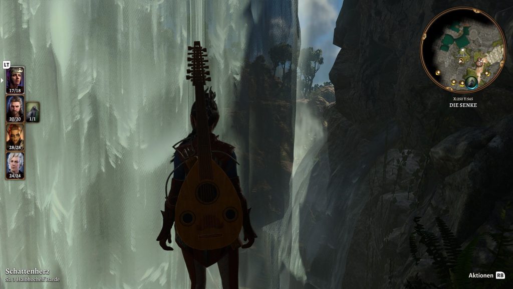 Baldurs gate 3 third person wasserfall