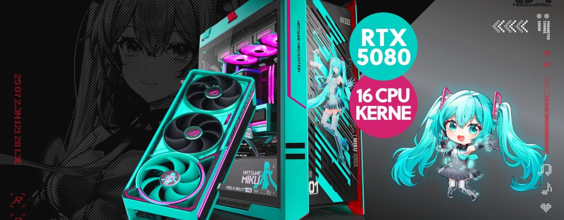 Limitierter Hatsune Miku Gaming-PC für 4K in High-End-Grafik – Nur solange der Vorrat reicht