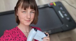 Johanna zockt am liebsten auf dem Laufband