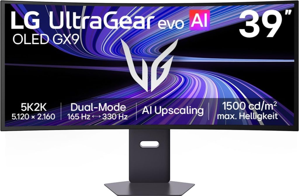 High-End-Gaming-Monitor LG Ultragear 39GX950B-B für 1.655,07 Euro statt 1.799 Euro UVP bei Amazon