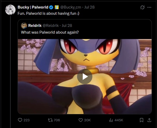 Palworld Bucky Spaß