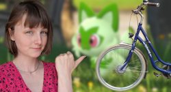 Johanna hat am meisten auf dem Fahrrad Spaß mit Pokémon GO