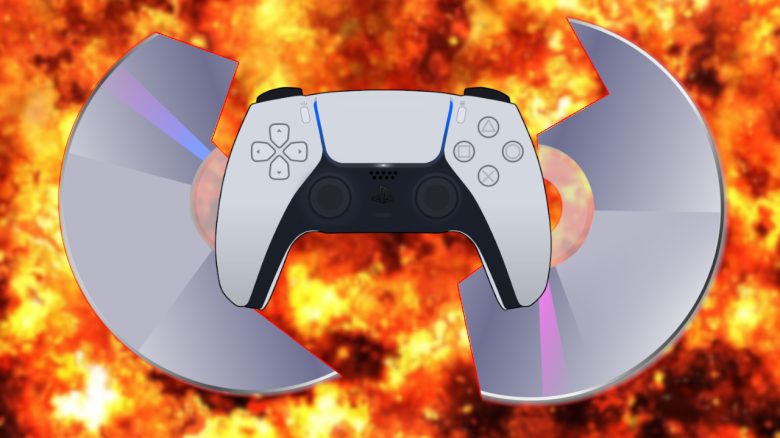 Sony PlayStation Disc Broken fire titel title 1280x720