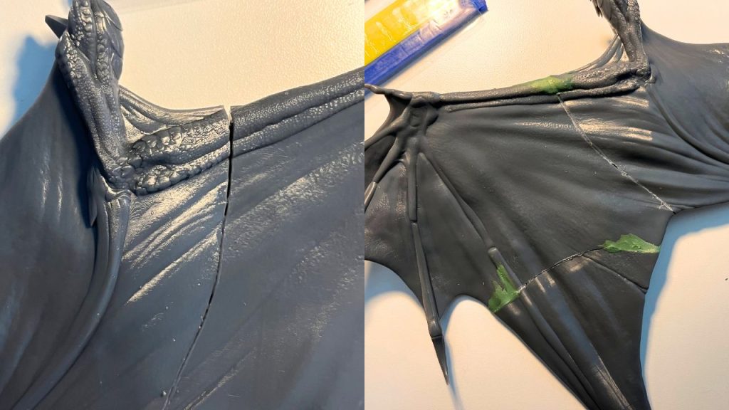 Before and after Green Stuff