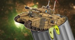 Warhammer 40k Baneblade Model im Müll Titel 2
