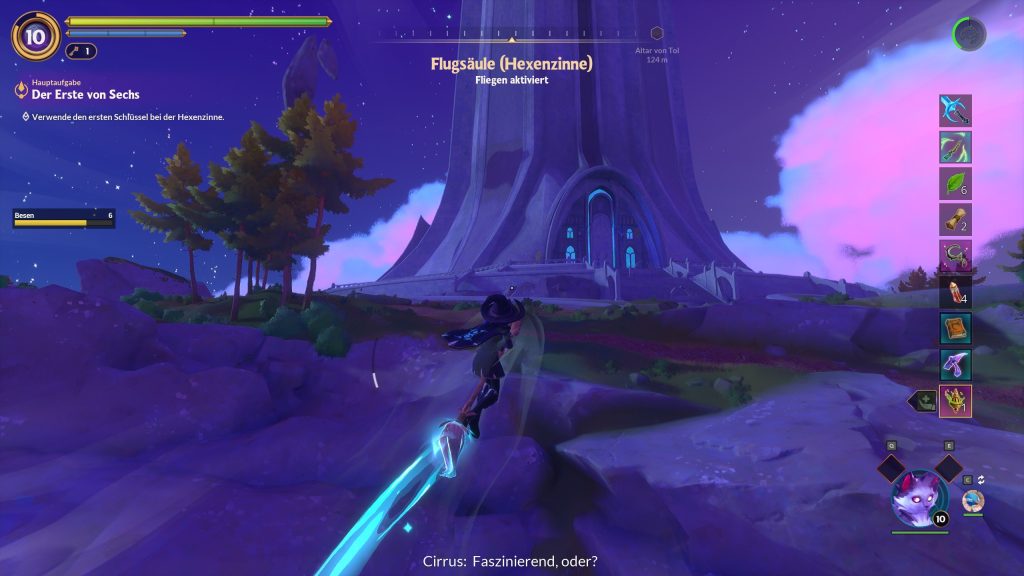 Witchspire Screenshot Besenfliegen