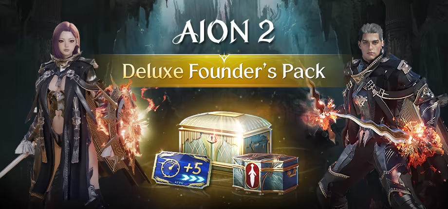 Contents of the Deluxe Founder Pack of Aion 2