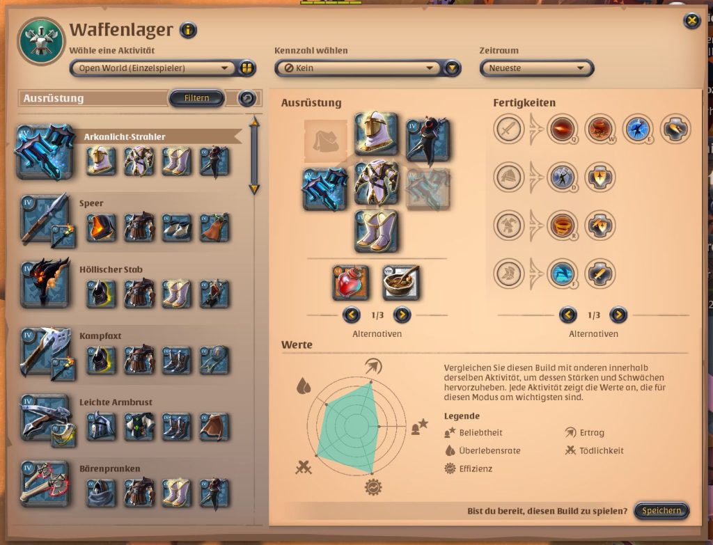 Albion Online Waffenlager