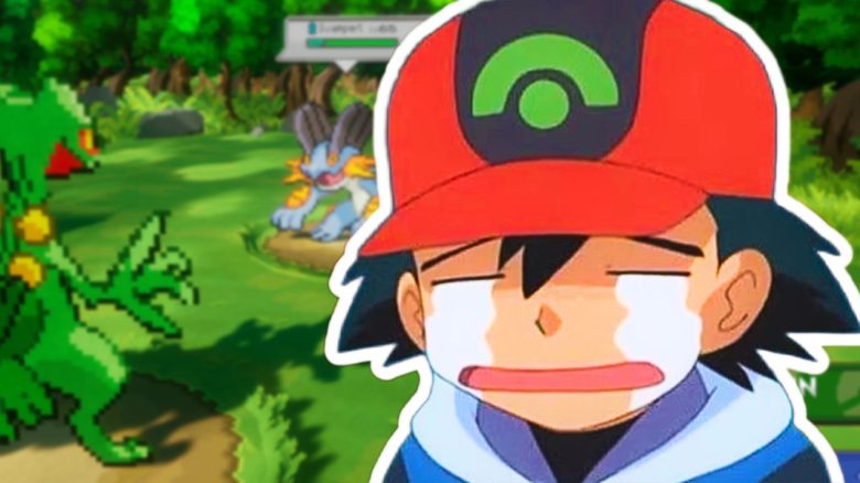 Ash müde Pokemon Gamme Emerald Collage