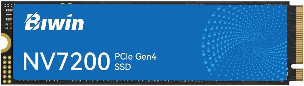 Die aktuell günstigste SSD mit 2 TB und PCIe 4.0: Biwin NV7200 für 195,49 Euro statt 229,99 Euro UVP bei Amazon