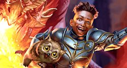 DUngeons and Dragons learn to play typ mit eulenbärhatchling titel