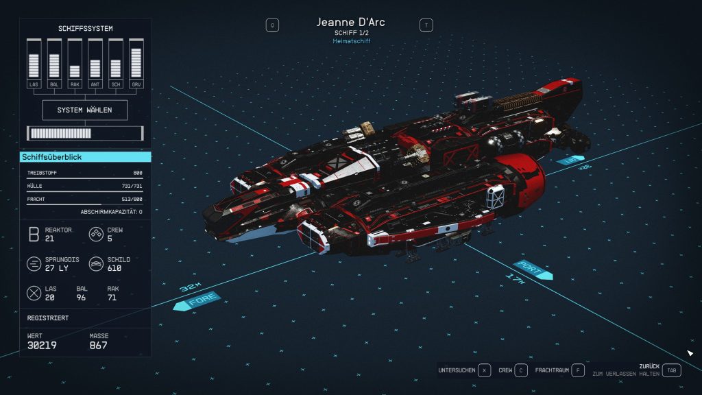 Starfield Ship Aegis Jeanne Darc