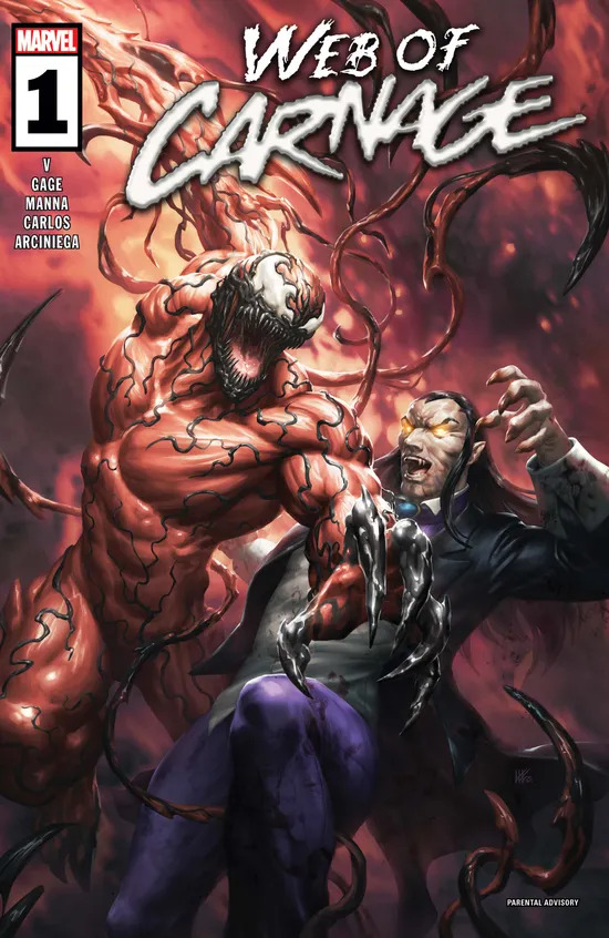 Web of Carnage Nr. 1 Cover Marvel von kunkka