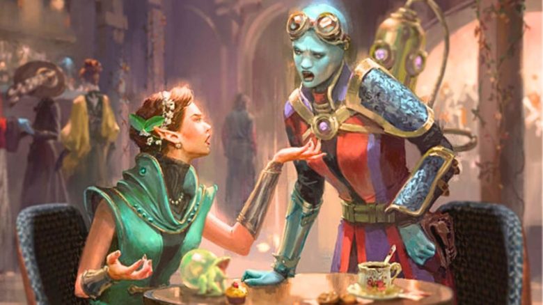diskutierende D&D-Spieler