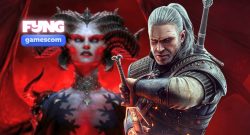 geralt the witcher in diablo 4 titelbild gamescom 2026