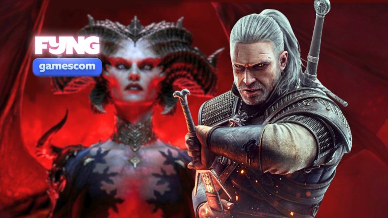 geralt the witcher in diablo 4 titelbild gamescom 2026