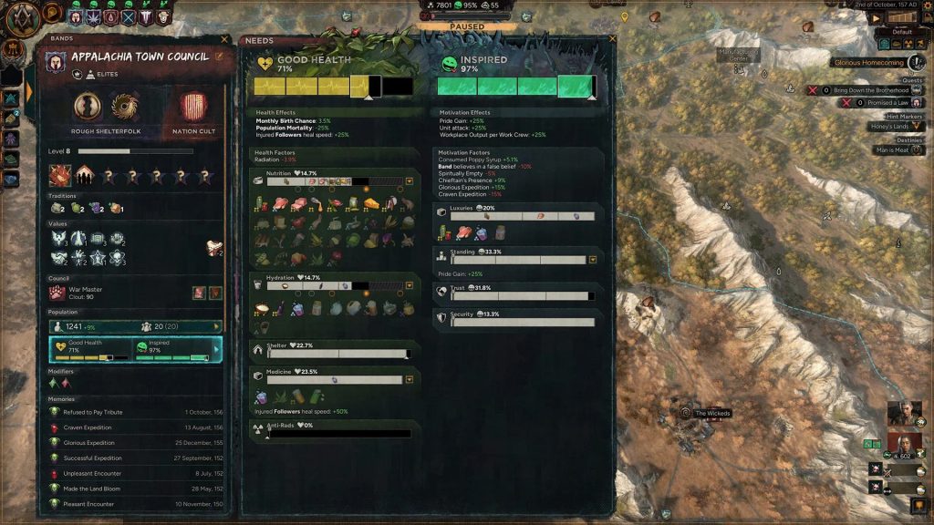 Afterworld Gameplay Screenshot Gruppen Needs