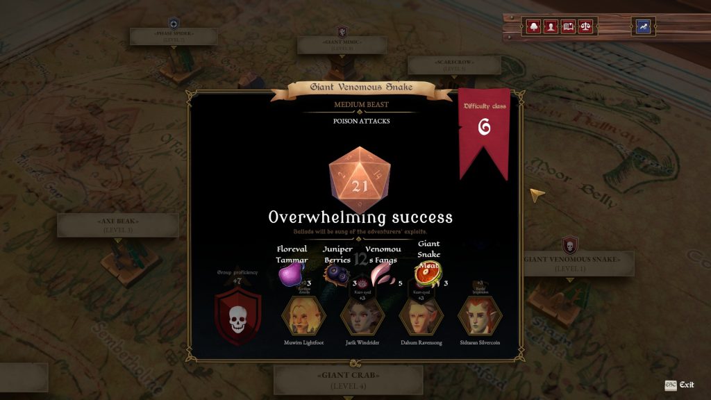 Dungeons and Dragons Long Rest Tavern Screenshot Quest loot