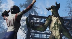 Fallout 76 World Pets Deathclaw und Charakter