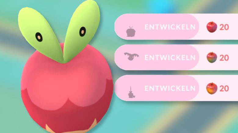 Knapfel Entwicklungen Pokémon GO