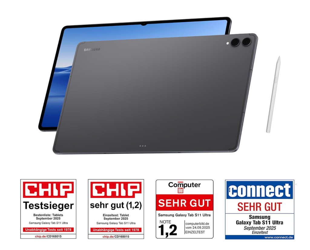 Sehr gutes High-End-Tablet: Galaxy Tab S11 Ultra X930 im Angebot bei Amazon für 865 Euro statt 969 Euro