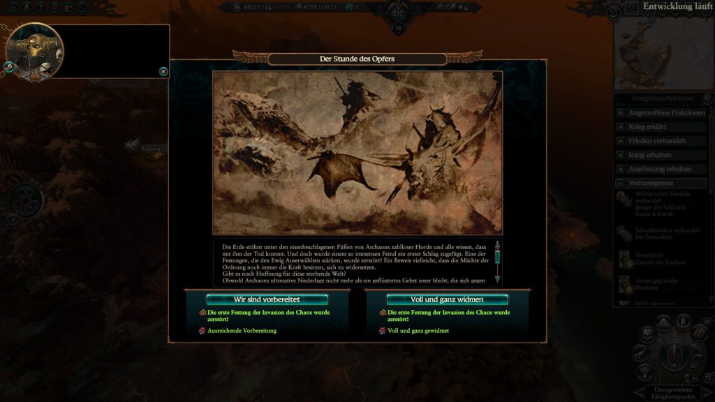 Total War Warhammer 3 Lords of the End Times Chaos Lord besiegt