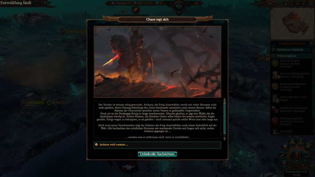 Total War Warhammer 3 Lords of the End Times Chaos regt sich