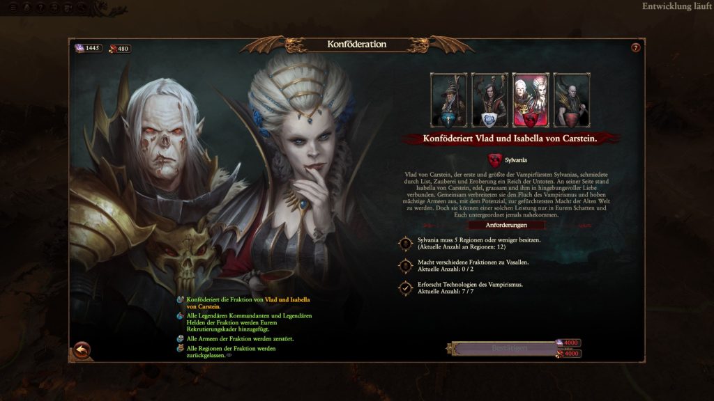 Total War Warhammer 3 Lords of the End Times Vampire Konföderation