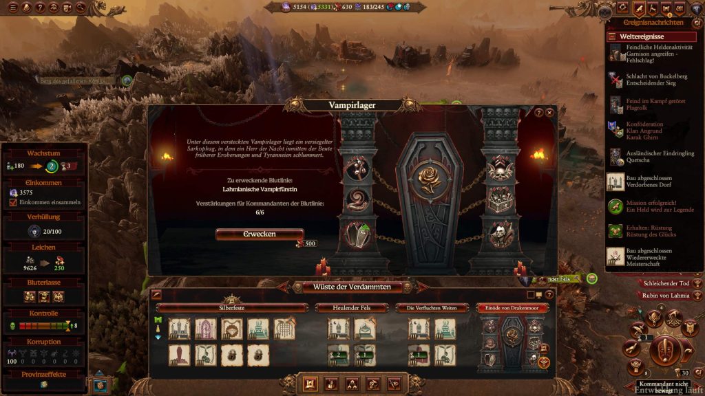 Total War Warhammer 3 Lords of the End Times Vampire Lager
