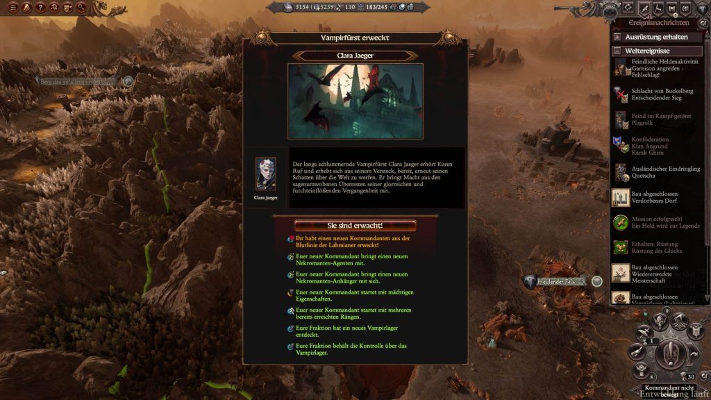 Total War Warhammer 3 Lords of the End Times Vampirfürst erweckt