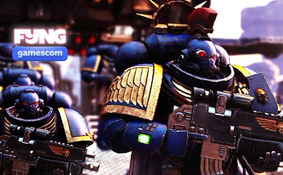 Total War Warhammer 40k Space MArines Ultramarines steiegn aus FYNG Titel