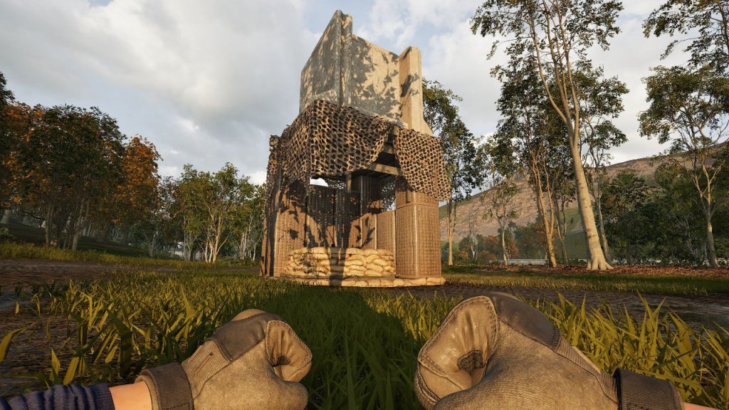 Wardogs Aufklärungsturm als überdachte Mörserstellung mit Dachverstärkung